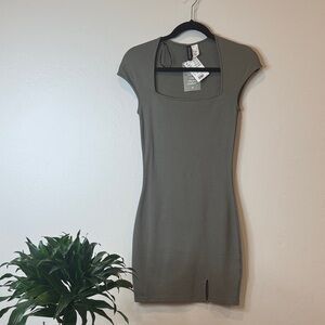 Divided Olive Green Bodycon Dress NWT